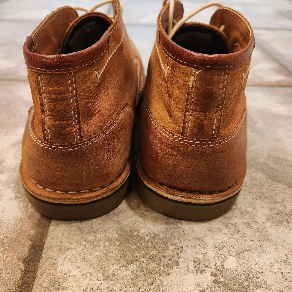 STEVE‎ MADDEN Men's Ivon Chukka Tan Leather Boots Size 9.5